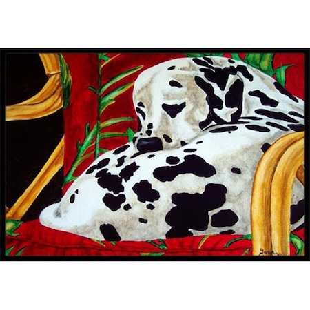 Carolines Treasures Carolines Treasures AMB1118JMAT Sunday Nap Dalmatian Indoor or Outdoor Mat; 24 x 36 AMB1118JMAT